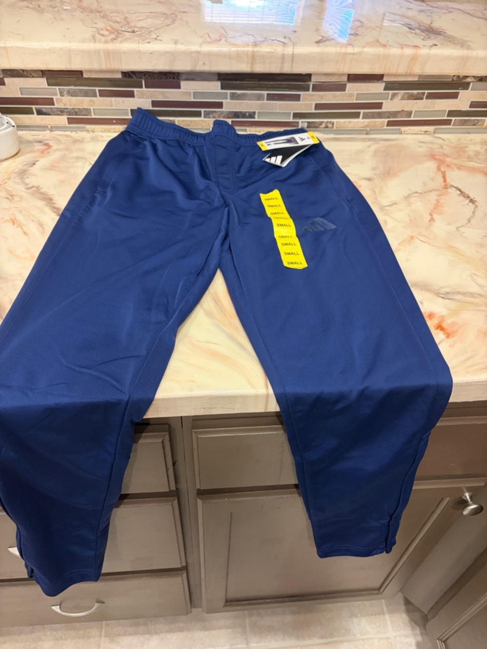 Adidas blue sweatpants. NWT navy blue